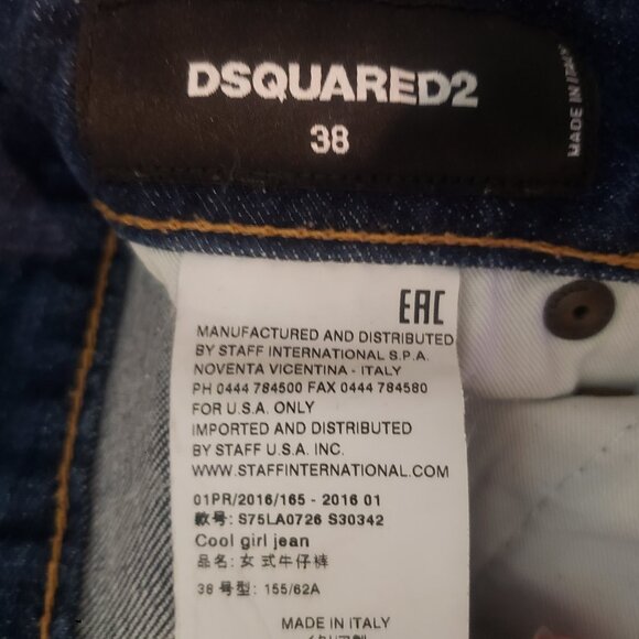 Dsquared2 Cool Girl Crop Skinny Jeans (EUR 38) - Picture 15 of 16